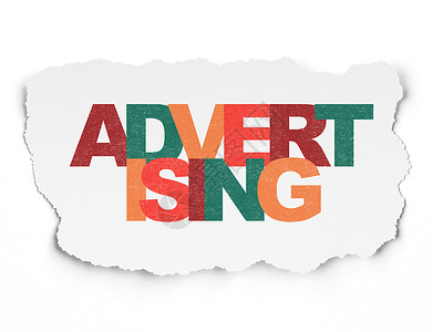 广告概念 在撕纸上作广告的背景情况产品创造力绘画公关活动顾客宣传公司品牌社区背景图片