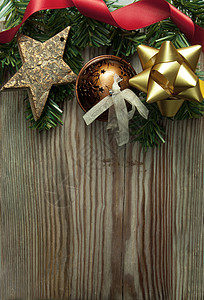 圣诞节背景菜单小玩意儿木头盒子问候玩具星星边界桌子背景图片