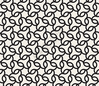 四面环山矢量无密封黑白几何四面线六边形星拉塞网格模式设计图片
