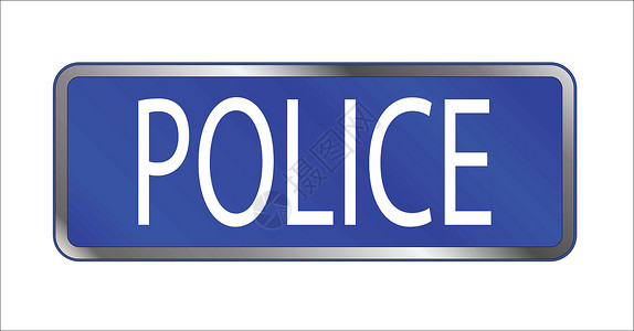 蓝色孤立警察标志金属法律执法艺术品绘画插画犯罪徽章艺术背景图片