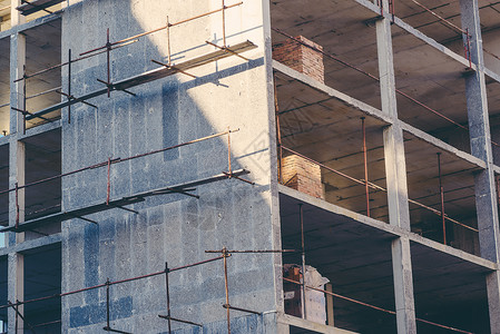 建筑工业工地抽象几何背景图表脚手架线条建筑学故事公寓建设性住宅平台地板材料背景图片