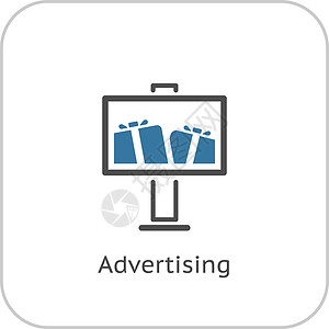广告图标 平板设计信息性营销广告牌活动商业网络横幅广告商公告插图背景图片