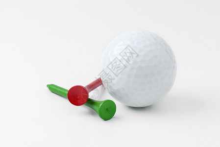 高尔夫球和格打白色运动活动休闲游戏球座背景图片
