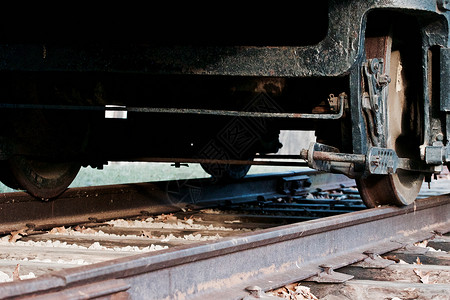 旧火车车轮旅行照片铁路运输车皮商业背景图片