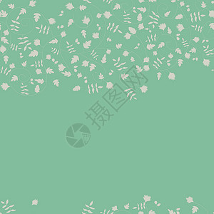 向向花图案 矢量无缝纹理叶子蓝色花瓣墙纸打印季节场地水彩纺织品花园背景图片