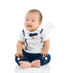 亚洲亚洲婴儿生活成长孩子惊喜男生儿子男性宝贝白色儿童背景图片