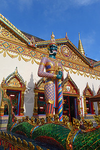 句芒神佩南岛的泰神庙背景