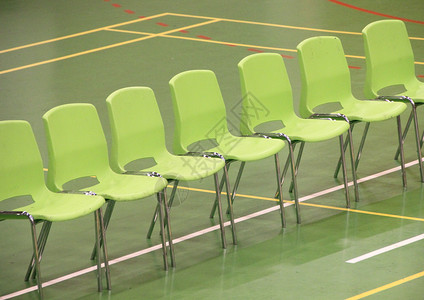 体育厅绿色椅子系列数背景图片