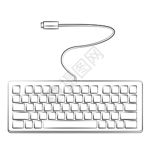 键盘字体钥匙电脑数字技术按钮黑色办公室白色商业背景图片