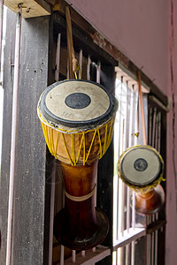 Tomtom  泰国音乐乐器圆柱手鼓束缚韵律背景图片