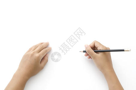 左手写文档绘画写作男性学校空白教育草图办公室手指背景图片
