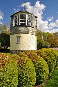 暑期温室衬套英语国标右手建筑学植物建筑花园洋房背景图片