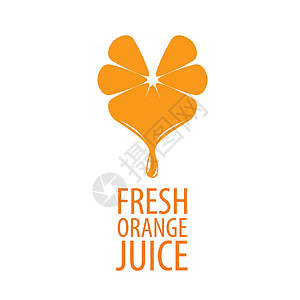 新鲜果汁的标识插图食物饮食标签产品生态植物柠檬叶子数字背景图片