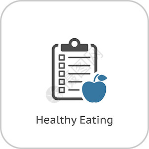 健康饮食图标 平面设计水果保健卫生生态叶子标识背景图片