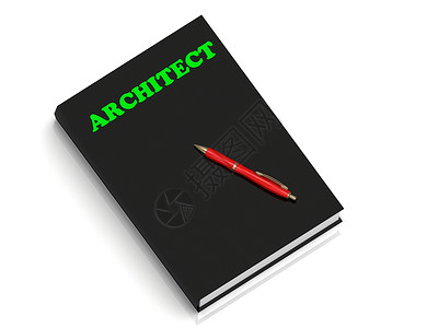 在黑书上写绿色字母文档财产工程师办公室文书工程经理承包商会议建筑学背景图片
