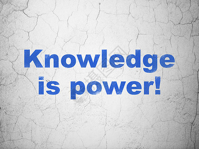 研究概念 知识就是力量! 在墙壁背景上背景图片