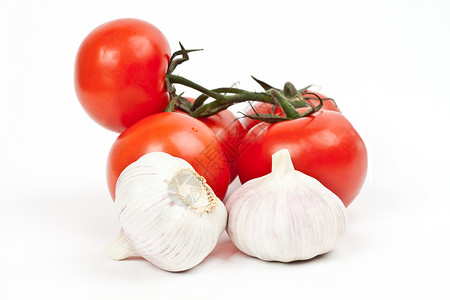 很多番茄和大蒜味道香料烹饪西红柿香气厨房高清图片
