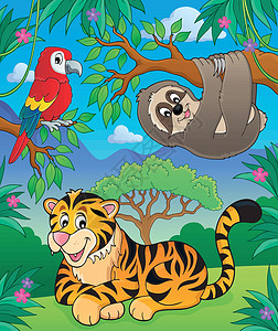 丛林主题图象2中的动物高清图片