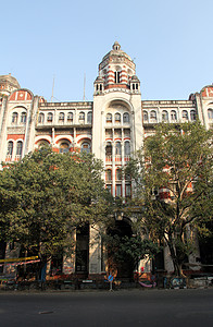 加尔各答商业中心英语建筑中心银行建筑学时代经济商业贸易金融背景图片