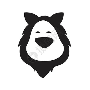 狮子LOGO狮子标头Logo Head漫画风格吉祥物统治自豪鬃毛动物食肉标志权威哺乳动物危险插画