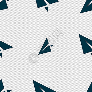 折纸游戏纸飞机图标标志 具有几何纹理的无缝模式 韦克托网站邮件折纸商业飞机场电子邮件航空网络纸板玩具设计图片