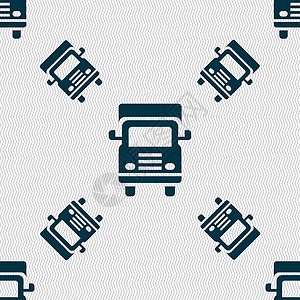 具有几何纹理的无缝图案 矢量发动机插图自行车运输黑色公共汽车卡车货物物流交通背景图片