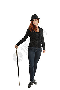 女魔术师肖像个性演出文化艺术对象娱乐表演女性帽子活动背景图片