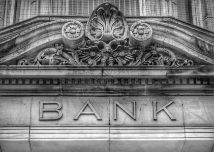 银行棕褐色金融插图建筑学石头门户网站字母雕刻背景图片