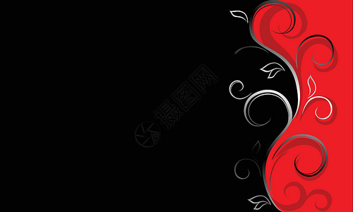 红色和黑色背景糖果包装创造力植物卡片盒子插图装饰品横幅墙纸背景图片