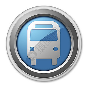 图标按钮方形公共汽车地面运输驾驶旅行港口交通轨道指示牌门票插图乘客徽标背景图片