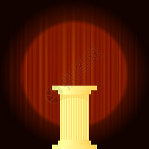 黄色大理石希腊列插图阴影建筑学夹子圆圈文明邮政绘画按钮石头背景图片