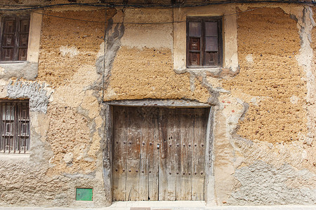 旧条纹门入口纹理效果墙纸风化建筑装潢装饰结构古董背景图片
