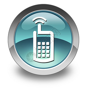 呼叫者图标 按钮 平方图手机指示牌移动讲话贴纸文字说话卫星电话设备插图背景