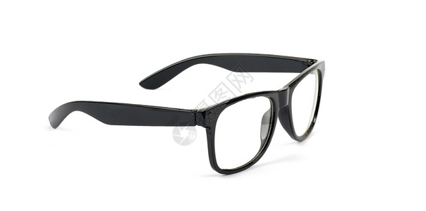 黑眼镜对等黑色手表塑料镜片光学框架背景图片