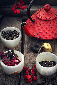茶的种类饮料花瓣酿造叶子烹饪荚蒾杯子芳香植物医疗高清图片
