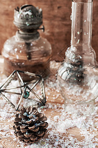 圣诞纪念卡灯芯魔法庆典火焰烛光灯笼玩具季节性古董季节背景图片