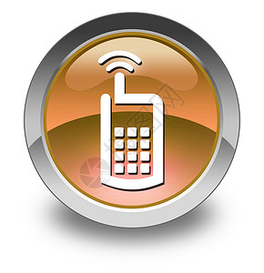 图标 按钮 平方图手机讲话纽扣插图呼叫者移动通讯卫星指示牌设备象形背景