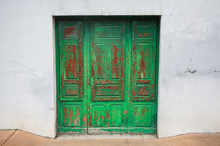 旧条纹门装潢入口建筑房子图案古董墙纸乡村风格木材背景图片