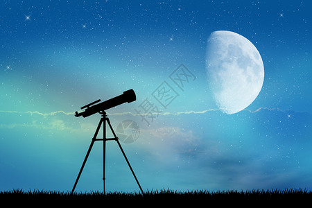 望远镜环形图背景图片