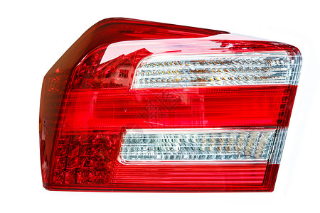 车后灯光聚光灯大灯反光板技术金属运输车辆红色白色玻璃背景图片