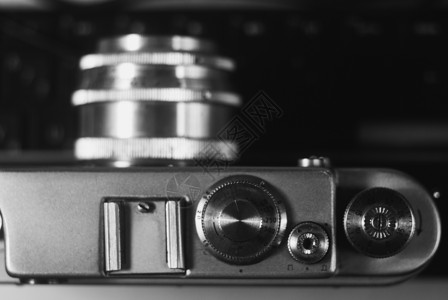 旧相机乐器电影光学白色身体技术照片乡愁镜片古董背景图片