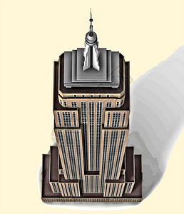 纽约联合国大厦纽约帝国大厦渡槽遗产城堡建筑学堡垒纪念碑历史性金字塔大教堂博物馆插画
