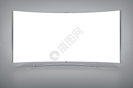 横曲线宽屏幕电视视频控制板电脑插图白色展示娱乐空白宽屏黑色背景图片