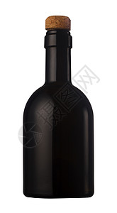 兰蔻小黑瓶装有软塞的小黑葡萄酒瓶背景