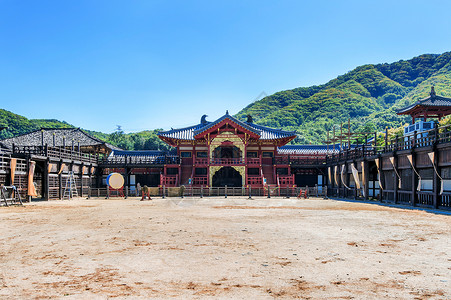 或韩国历史上的朝鲜历史戏剧 在南韩人群吸引力旅游旅行皇家游客地标文化大长今背景图片