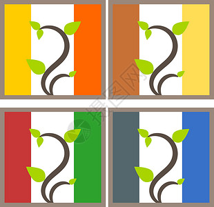 自然树符号图示环境插图活力树叶地球世界叶子绿色背景图片