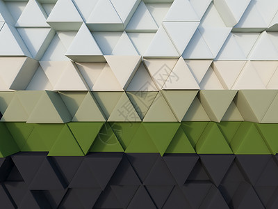 黑色绿色抽象 3d 三角形背景转换背景图片