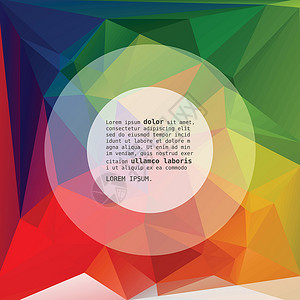 多彩抽象设计模板插图横幅边界马赛克框架墙纸互联网三角形圆圈创造力背景图片