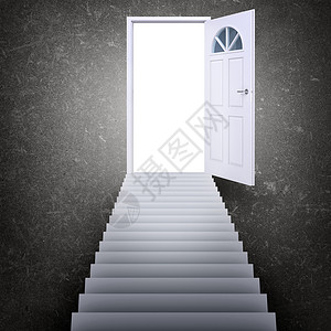 通往大门的楼梯道梯子木材小路入口背景图片