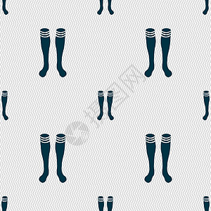 足球网格图标符号 无缝模式与几何纹理 矢量竞赛团队游戏绑腿玩家运动制服场地短袜衣服背景图片